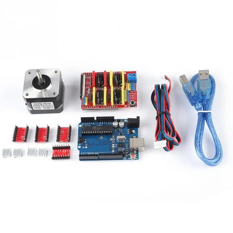 Для quimate Arduino CNC Shield Contoller наборы с шаговым двигателем для 3D принтера|Детали и