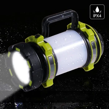 

High Power LED Searchlight Lantern with Power Bank Handheld Portable Spotlight 2600mA Rechargeable Waterproof Hunting Flashlight