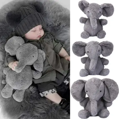 

Fashion Home Cute Elephant Stuffed Animal Plush Toy for Children Kids Baby Bed Pillow Cushion