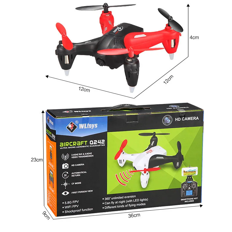 WLtoys Q242K WIFI FPV With 0.3MP Camera 6-Axis Gyro Mini RC Quadcopter RTF 2.4GHz Remote Control DroneToy Gifts WLtoys Q242K WIFI FPV With 0.3MP Camera 6-Axis Gyro Mini RC Quadcopter RTF 2.4GHz Remote Control DroneToy Gifts