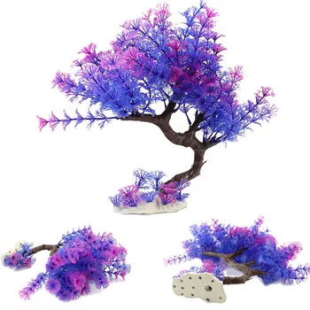 

27cm Miniature Tree Aquatic Plant Decorative Landscape Plastic Fish Tank Aquarium Accent Underwater Plant Landscaping Decor
