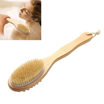 

Body Brush for Dry Skin Brushing Back Scrubber for Skin Exfoliating and Cellulite Bamboo Bath Brush with Long Handle Shower 29