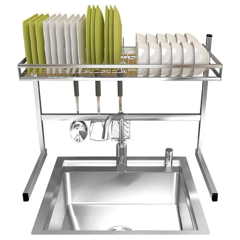 

De Keuken Sponge Sink Organizer Cucina Etagere Stainless Steel Cocina Organizador Cozinha Kitchen Storage Rack Holder