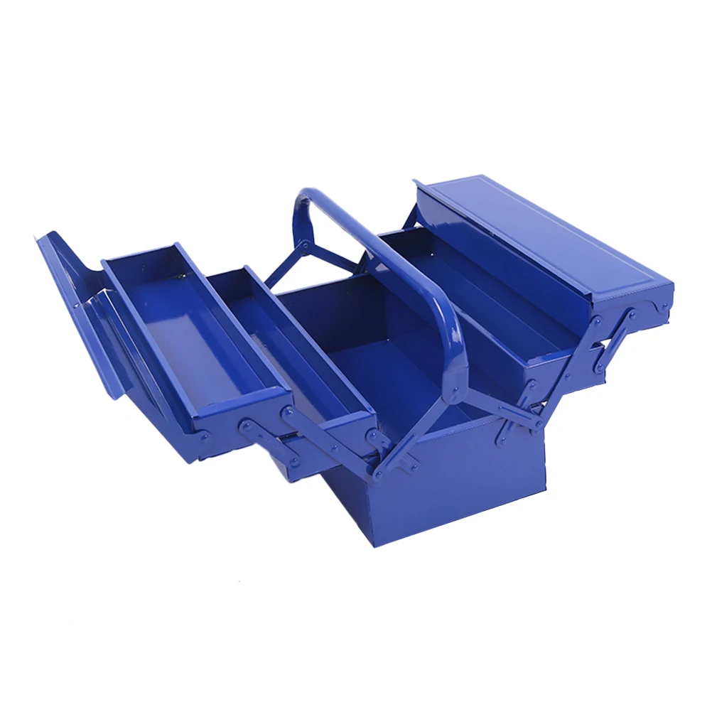 

Toolbox Durable Thicken Portable Multi-functional Double Layer Storage Case Car Repair Tool Box Container for Household Home