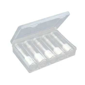 

6pcs Plastic Coin Protector Case Coin Collection Round Clear Cases Coin Storage Protective Tube Holder with Storage Box