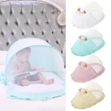 Переносная складная детская москитная сетка, детская кровать, москитная сетка, дышащая, для новорожденных, саморасширяющаяся палатка, Всесезонная, для От 0 до 2 лет