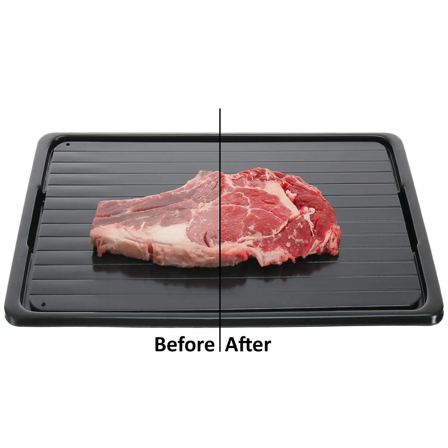 Defrosting Tray Frozen Food Thawing Plate For Fast Quick Rapid Meat Defrosting, Chicken, The Safest No Electricity, No Microwa Defrosting Tray Frozen Food Thawing Plate For Fast Quick Rapid Meat Defrosting, Chicken, The Safest No Electricity, No Microwa