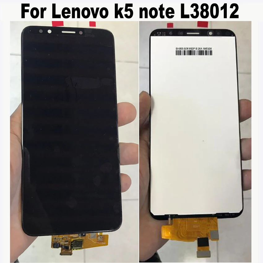 

100% Tested Best Working LCD Display Touch Panel Screen Digitizer Assembly Sensor For Lenovo k5 note L38012 Phone Parts