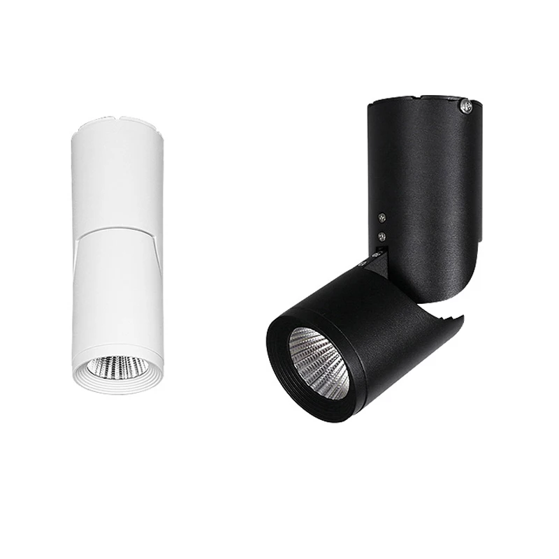 

LED Downlight Surface Mounted Ceiling Lamps AC85-260V White/Black Spot light for Living Room Bedroom Hallway Office