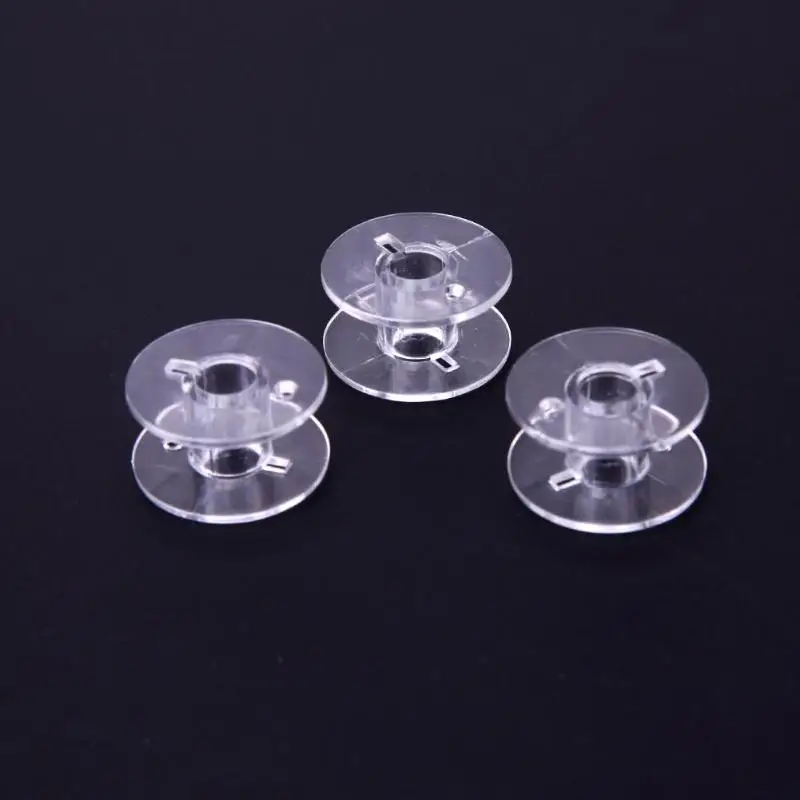 

50Pcs/lot Plastic Empty Bobbins Transparent Sewing Machine Spools for Home Sewing Threads Bobbins Accessories
