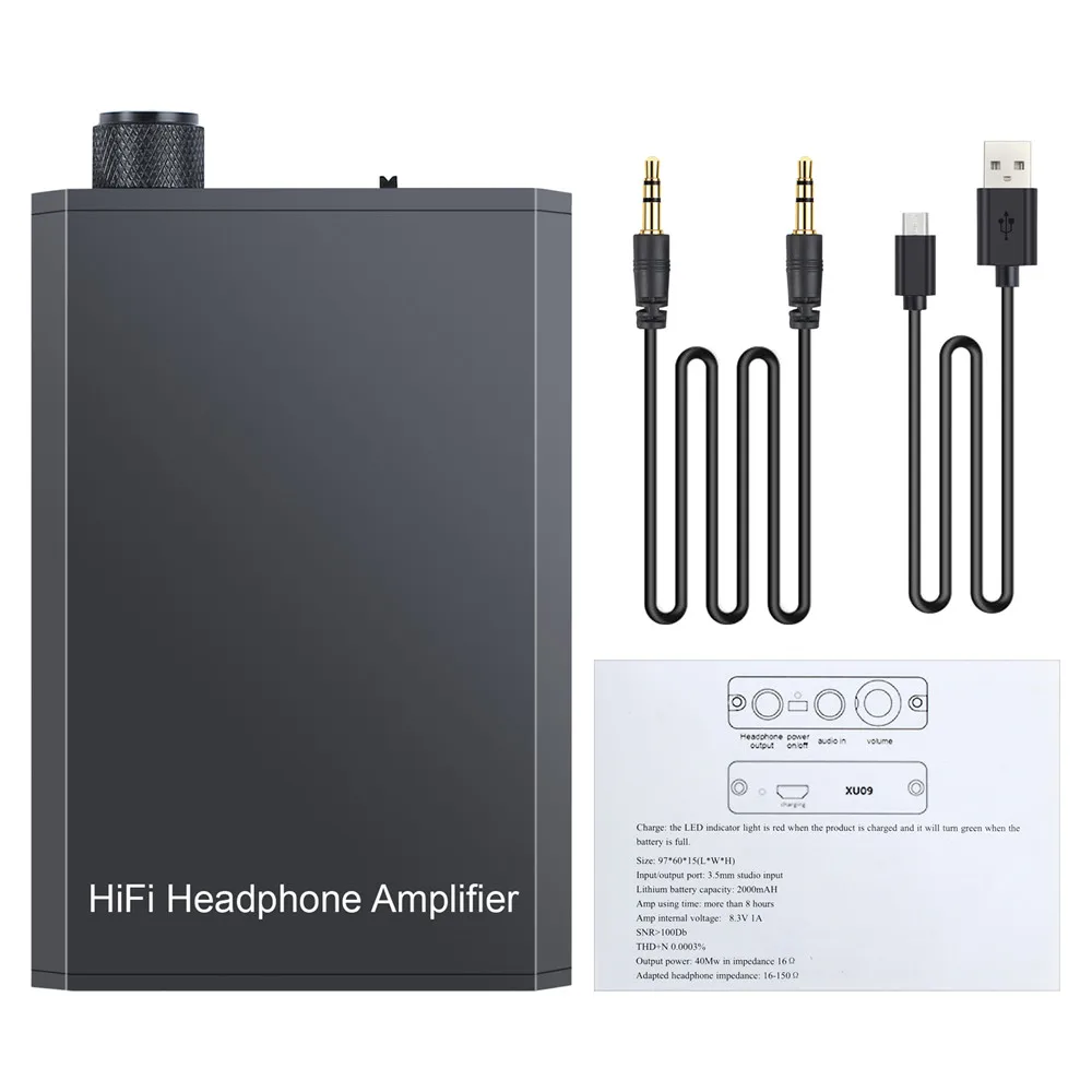 eSYNiC HiFi Earphone Headphone Amplifier 3 5mm Aux Interface Mini Audio Amplifier for Mobile Phone Audio Cable Mini Portable Amp