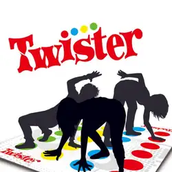 Twister подвижная игра семья весело Спорт на открытом воздухе игрушечные лошадки твист упражнение взаимодействие Развивающие детские игры