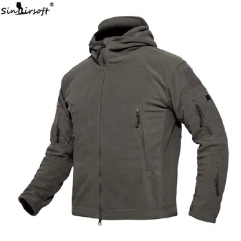 

Tactical Military Uniform Outdoor Soft Shell Fleece Hoody Jacket Jaket Men Thermal Hunting Clothing Hoodies Camping Hiking