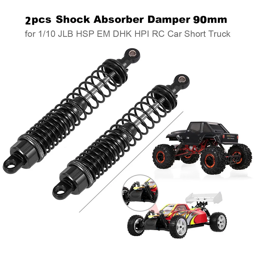 2pcs Shock Absorber Damper 90mm RC Parts for 110 RC Car JLB HSP EM DHK