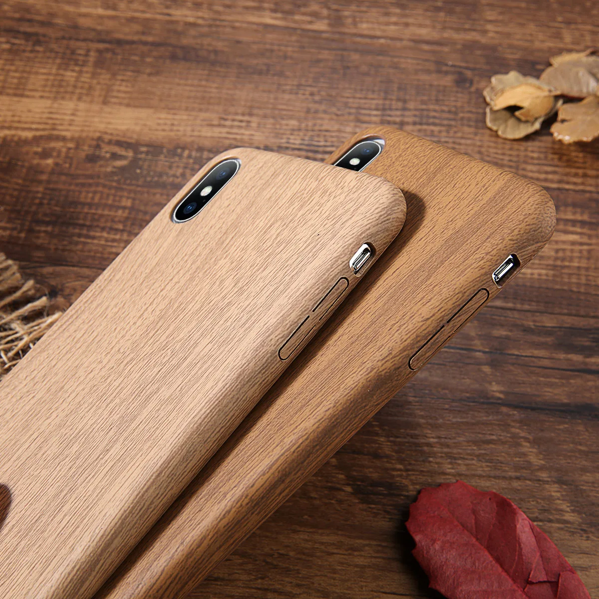 

Wood Texture Case For iPhone X XR XS Max 8 7 6 6s Plus Funda Capa for iphone 6 7 8 Plus Protect Cover Wooden Case Hard