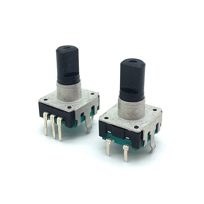 

5pcs 360 Degree Rotary Encoder EC12 RE12 Audio Encoder Coding 5Pin 24 Position With Push Button Switch Handle Length 15MM
