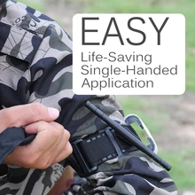 Поле на открытом воздухе аварийный жгут безопасность выживания Портативный одной рукой управление Быстрый практичный Туризм Кемпинг медицинский жгут