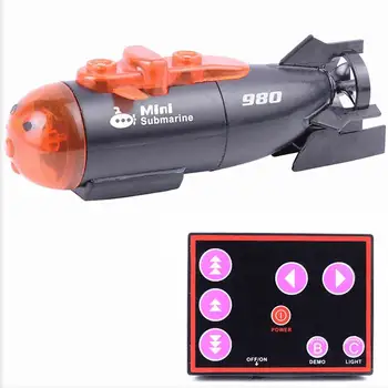 

Small Mini LED Colorful Remote Submarine Remote Control Boat Water Toy Diving Toy For Kids Fish Bowl Toys Fish Tank Decors