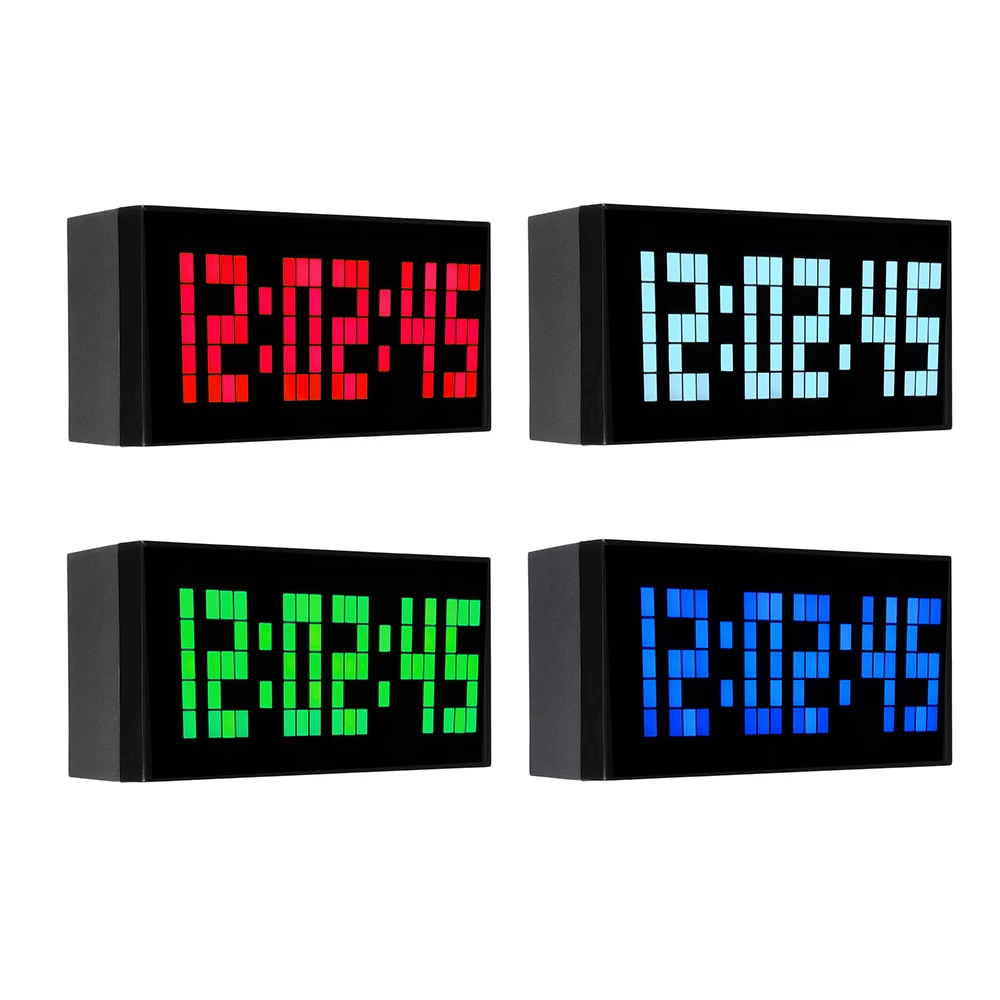 

NEW LED Wall Clock Modern Digital Table Desktop Alarm Clock Nightlight Wall Clock For Home Living Room Office