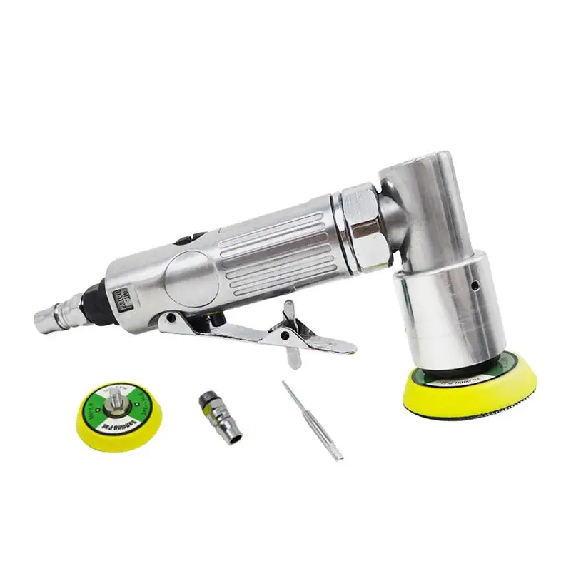 

2" Straight Heart High-speed Mini Pneumatic Polisher Sanding Machine with Push Switch Sanding Pad for Polishing 15000RPM