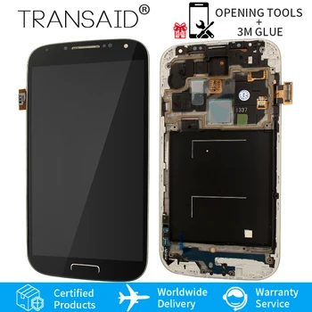 

AMOLED touchscreen digitizer with frame assembly replacement for Samsung Galaxy S4 i337 lcd Display touch screen