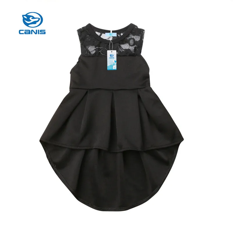

Fashion Baby Girl Lcae Dress Wedding Party Princess Dresses Sleeveless Party Costume Kids Vestidos girls Clothing