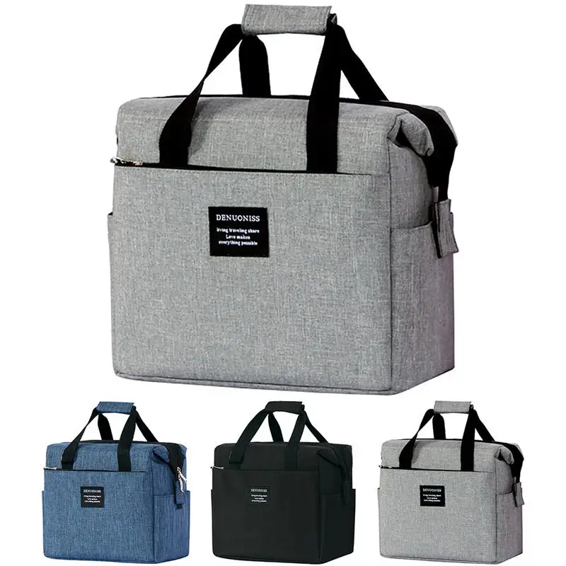 Large Capacity Portable Insulated Picnic Bag Lunch Handbag For Men...