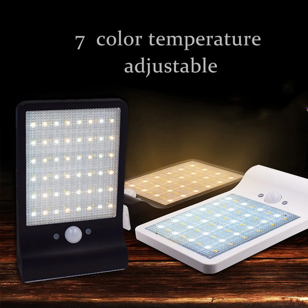 

Professional 48 LED 450LM Solar Powered Energy PIR Motion Sensor Wall Lamp with Remote Control Controller for Garden Courtyard