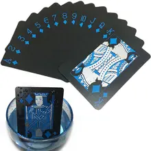 Фокусы покер карты прочно подарок Профессиональный Водонепроницаемый ПВХ Пластик Смешные Классические игры аксессуары матовой назад