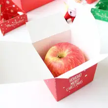 

Christmas Gift Box Beautifully Folded Colorful Christmas Apple Candy Biscuit Box Christmas Stocking Ornaments