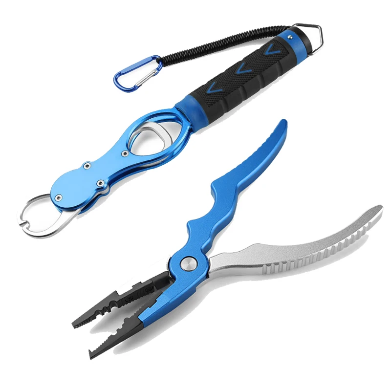 

1PC Aluminum Alloy Fishing Pliers Cutter Fishing Hooks Remover Lure Fishing Accessory Tool Fish Controller with Retention Rope