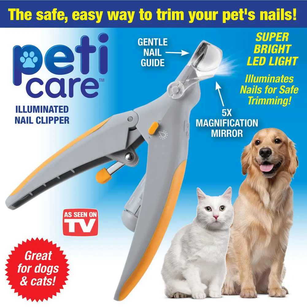 PetiCare The Illuminated Pet Nail Clipper As Seen On TV, Great for Cats
