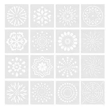 16 шт многоразовые Мандала инструменты для нанесения точек плитки шаблоны трафарет набор для DIY живопись Рисование проект Искусство ремесло проекты