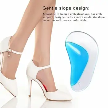 

1 Pair Corrective Insol Arch Supports Orthopedic Insole Correction Sillicone Flat Foot Inserts Foot Care Tool for Women Child