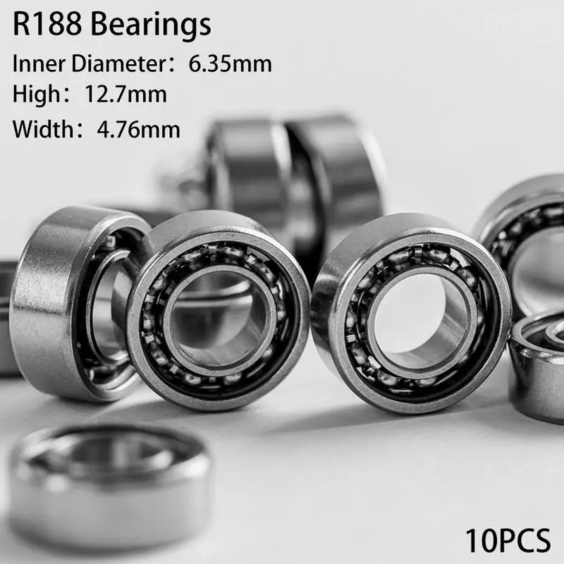 

10pcs R188 Bearing For Fidget Spinner Hand Spinner High Speed Titanium Alloy Toys Kid Metal Finger Spinners