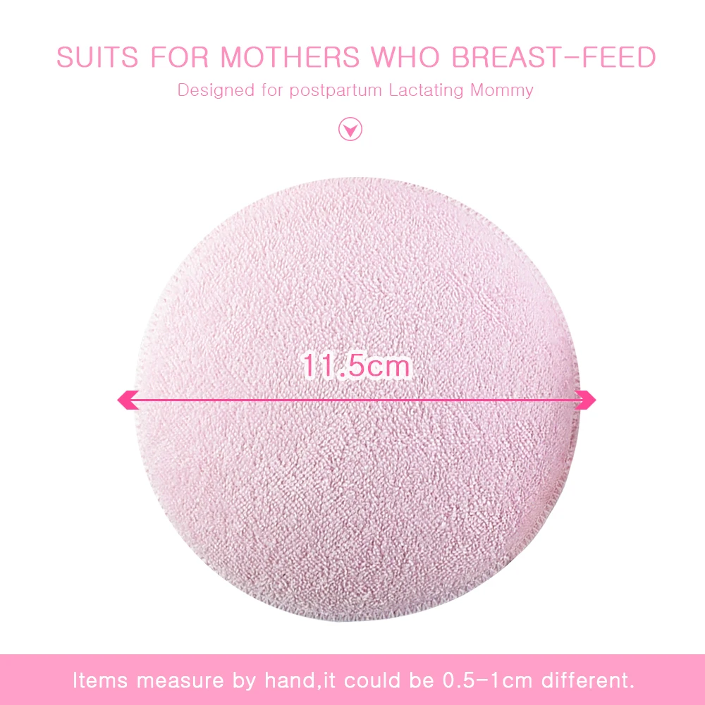 2/4 PCS Surface Cotton + Sanitary Sponge Reusable Breast Nursing Pads Soft 3D Cup Washable Pad Baby Breastfeeding Accessor 6