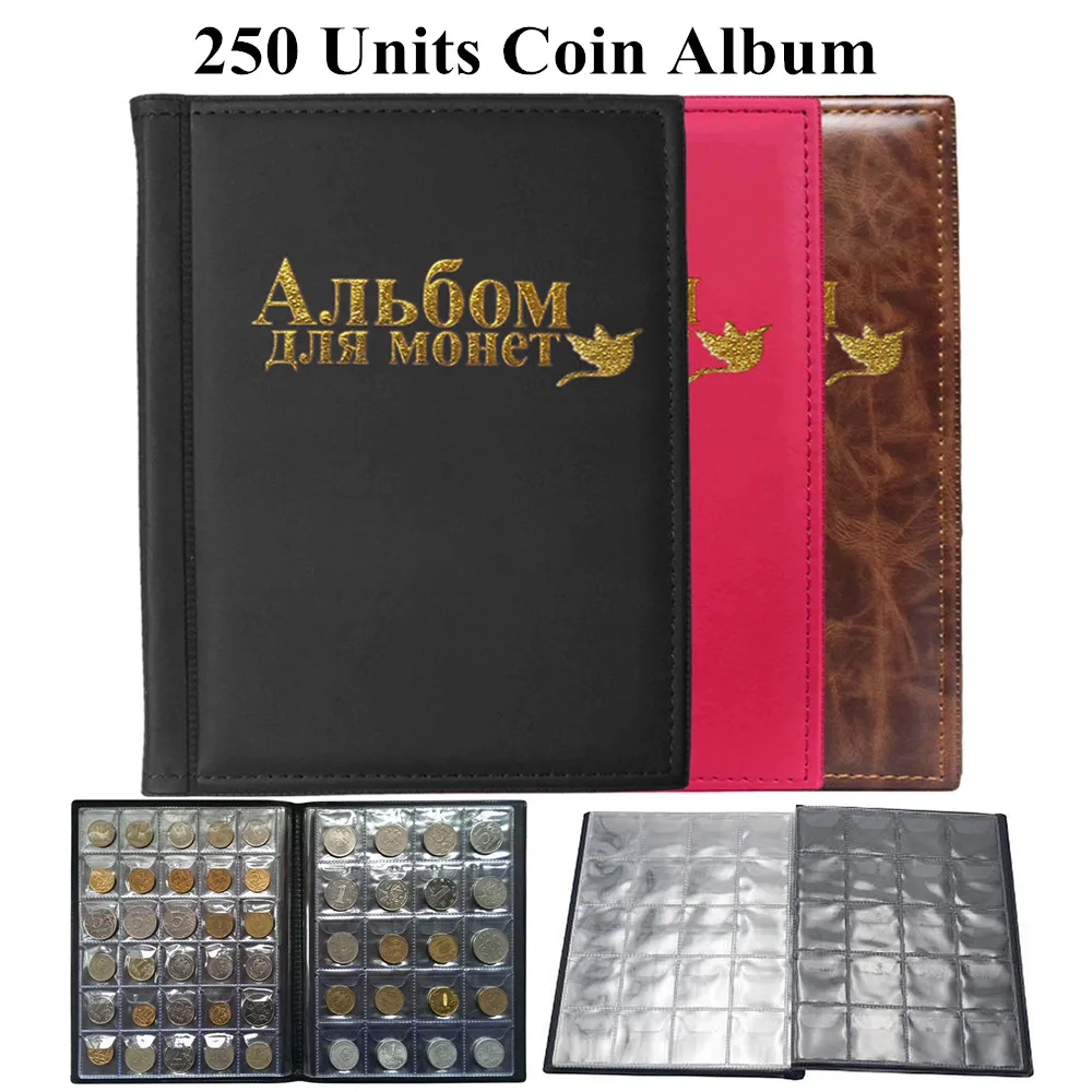 

New 250 Units Coin Album for Coins Collection Book Home Decoration Photo Album for Collector Gifts Supplies Coin Holder DropShip