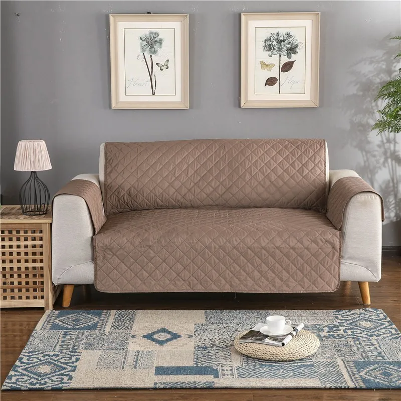 New Version Waterproof Pet Dog Sofa Cover Solid Color Polyester Couch