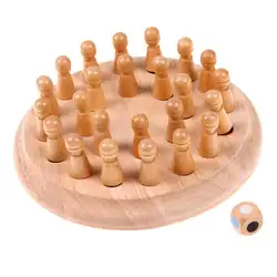 Дети деревянные памяти матч палка шахматы игра развивающие игрушки подарок