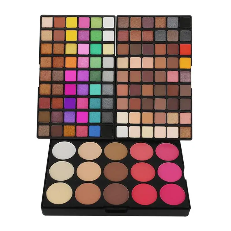 123 Colors Eyeshadow Palette Pro Eye Blush Highlight Matte Makeup Tools