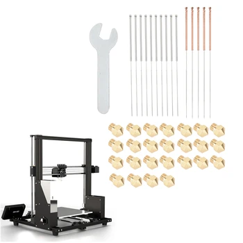 

3D Printer Accessories MK10 Nozzle and Cleaning Needle Wrench Kit for 1.75mm PLA ABS 3D Printers High Quality