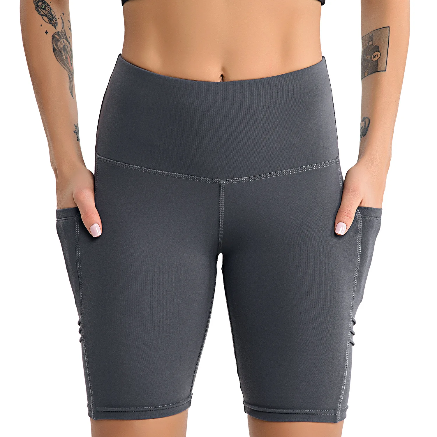 Download Spandex shorts High waist Women's sports shorts for ...