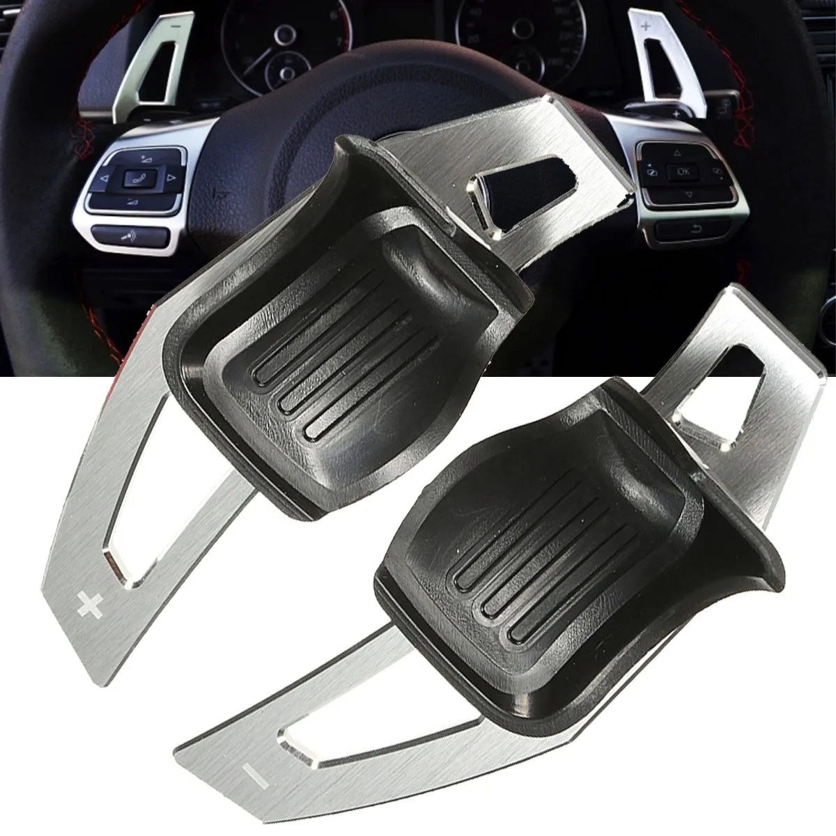 

1 Pair Steering Wheel DSG Paddle Shift Extension For VW /Golf /JETTA /GTI R /MK5 /MK6 /Scirocco
