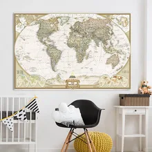 1 шт. винтажные карты мира 72,5*48 см креативные крафт-бумажные карты для DIY украшения для скрапбукинга, школьные принадлежности, канцелярские принадлежности
