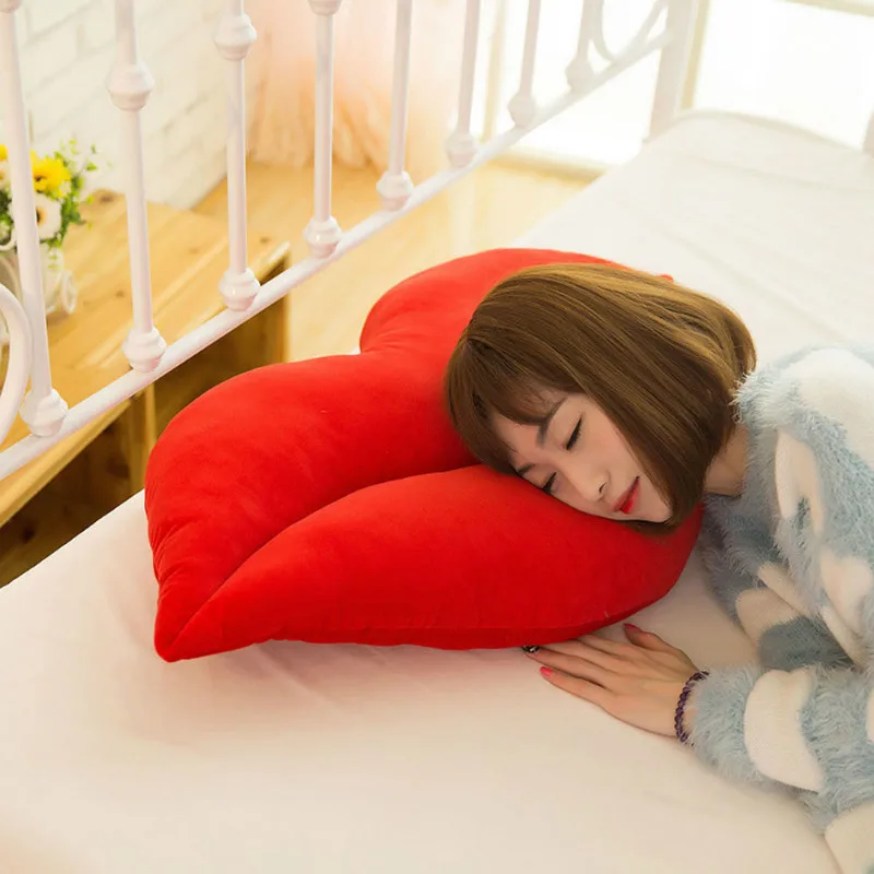 Креативная подушка в форме губ, 30 см, розовая, красная, в форме губ, декоративная подушка для дома, диванная подушка на талию, подарок на день Святого Валентина