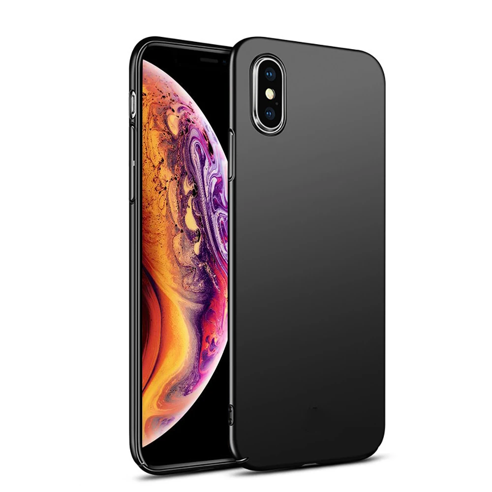 Ультратонкий чехол для iPhone X XS 11 Pro Max XR, тонкий матовый чехол 360, полный ПК, жесткие чехлы для iPhone 11 X XS чехол