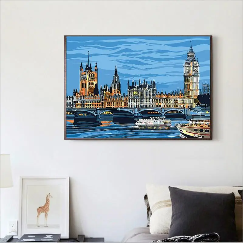 

DIY 5D Diamond Painting Notre Dame De Paris Construction Diamond Planting Mosaic Construction Home Decoration
