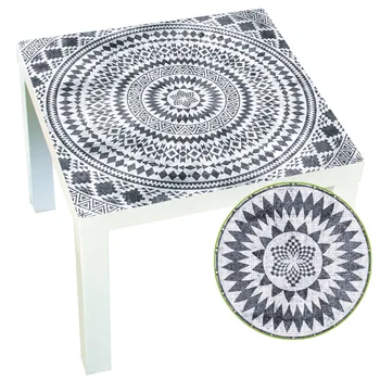 

Funlife Buddhism Hindu Mandala Bodhisattva Religious Wind Circle LAC Table Sticker Waterproof Renovation Film 1pc