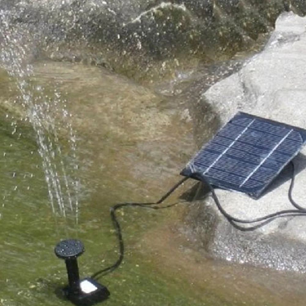 

1.2W Solar Panel Powered Fountain Pump Aquarium Pond Swimming Pool Home Garden Watering Kit garden decoration #5