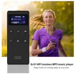 Портативный тонкий MP3 плееры пуговицы Hifi без потерь качество звука магнитофон с fm-радио плеера с проводными наушниками